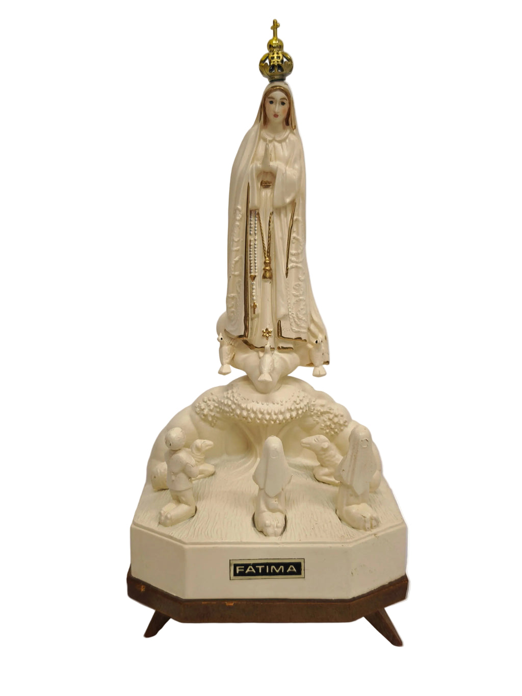 Aparição de Nossa Senhora de Fátima | Poliestireno Reciclado | 17 cm