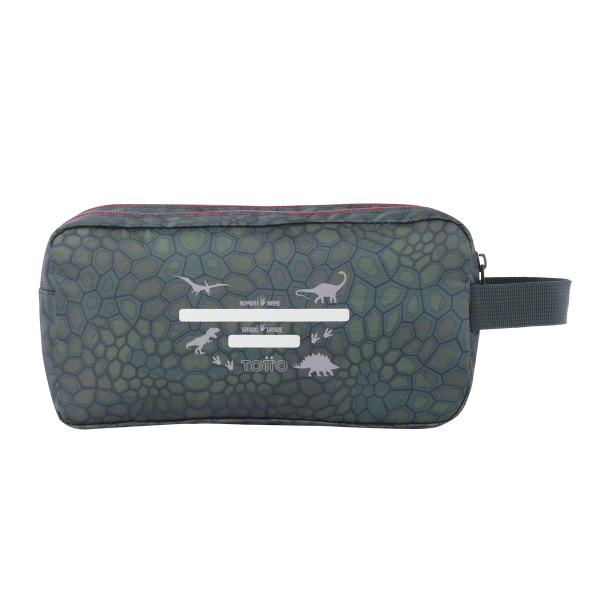 Kit Dinosaurio Aventurero | Peluche Gigante + Estuche Doble TOTTO | Peluche disponible en 3 modelos