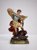 Estátua São Miguel Arcanjo 14 cm – Pintada à Mão