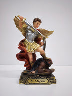 Estátua São Miguel Arcanjo 14 cm – Pintada à Mão