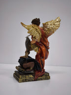 Estátua São Miguel Arcanjo 14 cm – Pintada à Mão