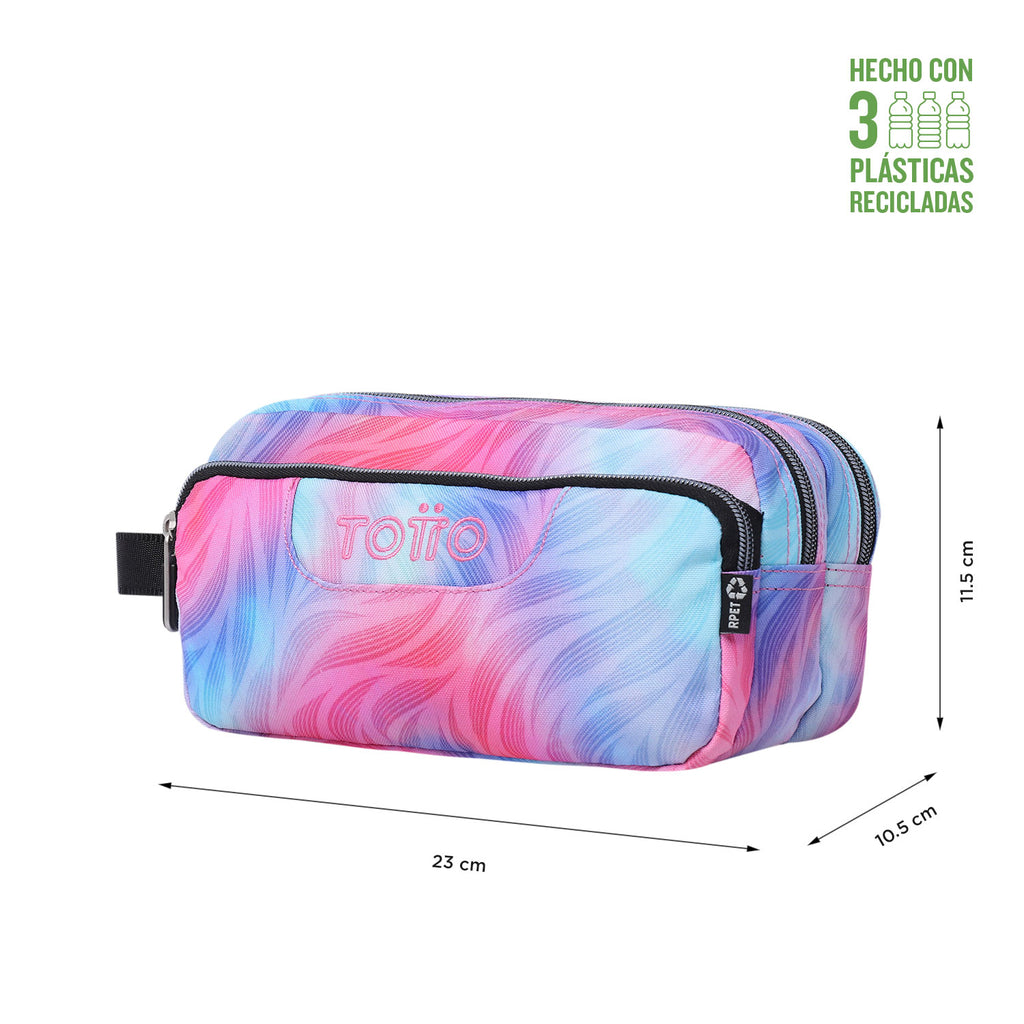 Set Escolar TOTTO - Trolley Renglones + Lonchera Pizarra + Estuche Agapec 9IZ
