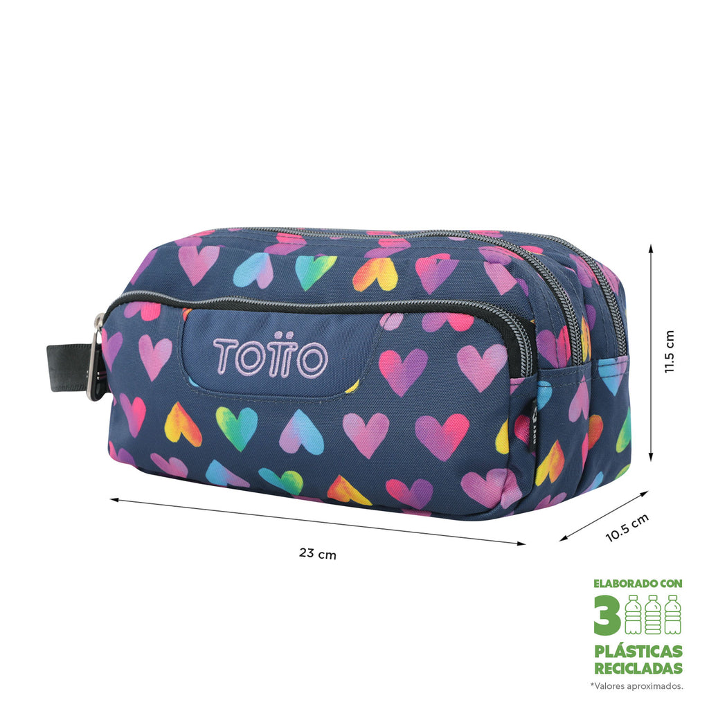 Set Escolar TOTTO - Trolley Renglones + Lonchera Pizarra + Estuche Agapec 3YJ