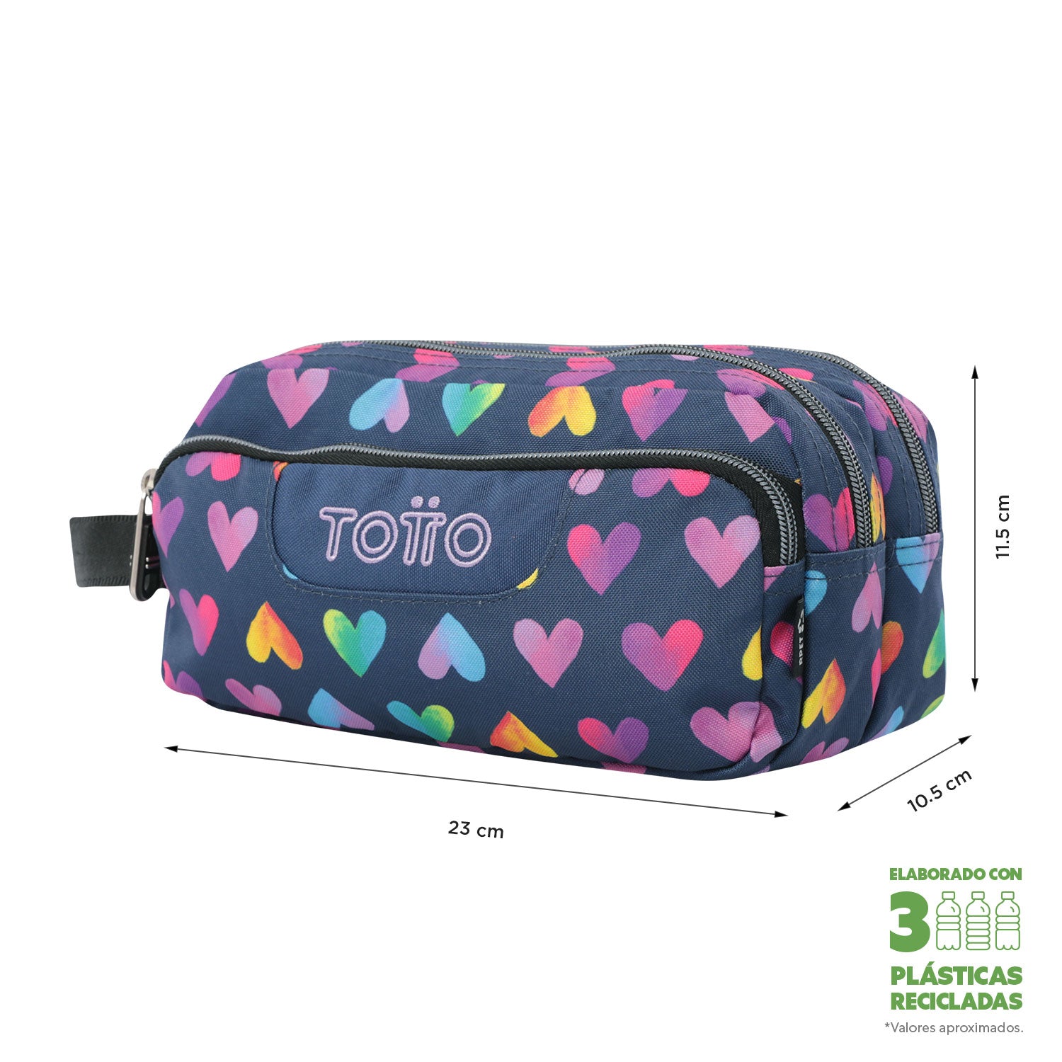Set Escolar TOTTO - Trolley Renglones + Lonchera Pizarra + Estuche Agapec 3YJ