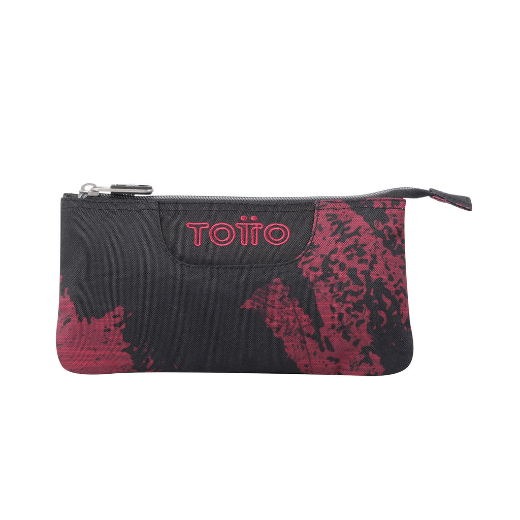 Kit Escolar RED CHALK | Estuche TOTTO, Cuaderno A5, Bloc A5, Lápices de Colores Giotto y Material de Escritura