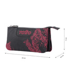 Kit Escolar RED CHALK | Estuche TOTTO, Cuaderno A5, Bloc A5, Lápices de Colores Giotto y Material de Escritura