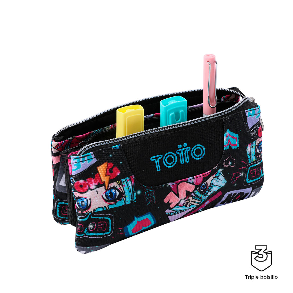 Estuche Triple Tablero 6C cremalleras