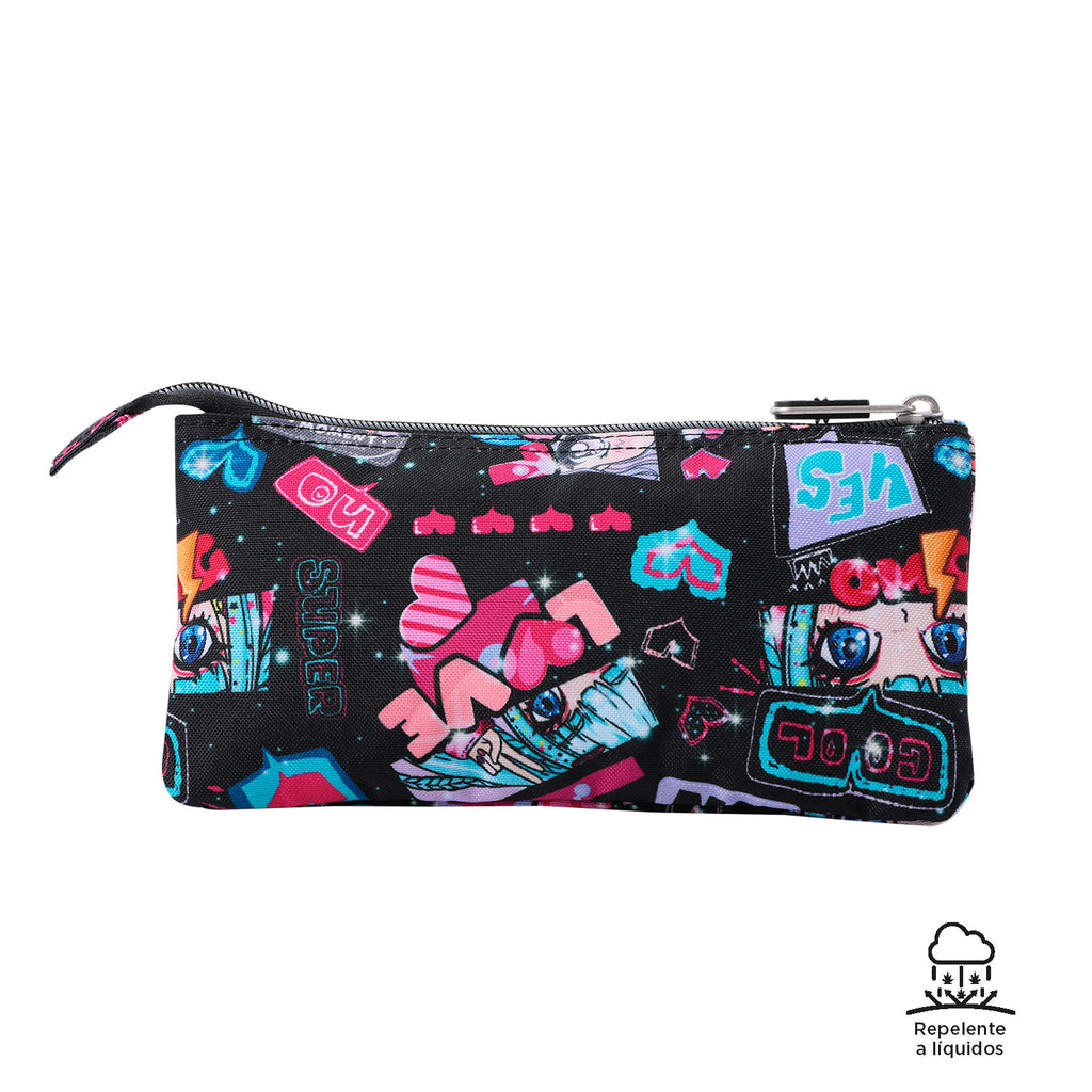 Estuche Triple Tablero 6C cremalleras