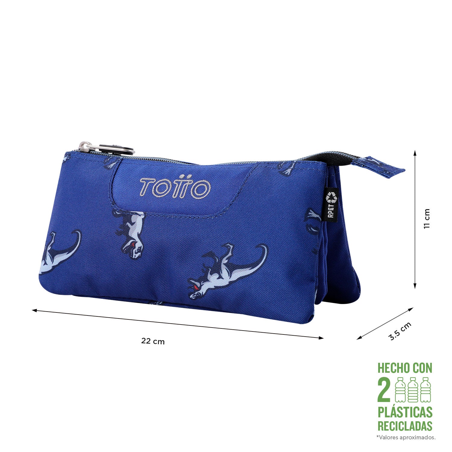 Set Escolar TOTTO - Mochila Rayol + Lonchera Borrabor + Estuche Tablero 9JB