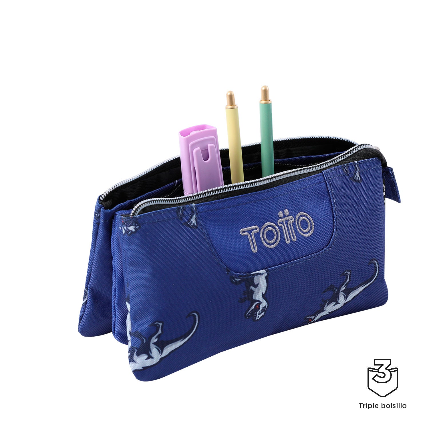 Set Escolar TOTTO - Mochila Rayol + Lonchera Borrabor + Estuche Tablero 9JB