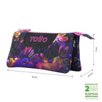 Conjunto Escolar TOTTO Acuareles + Estojo Triplo Tablero 5Q5 | Adaptável a carrinho de rodas