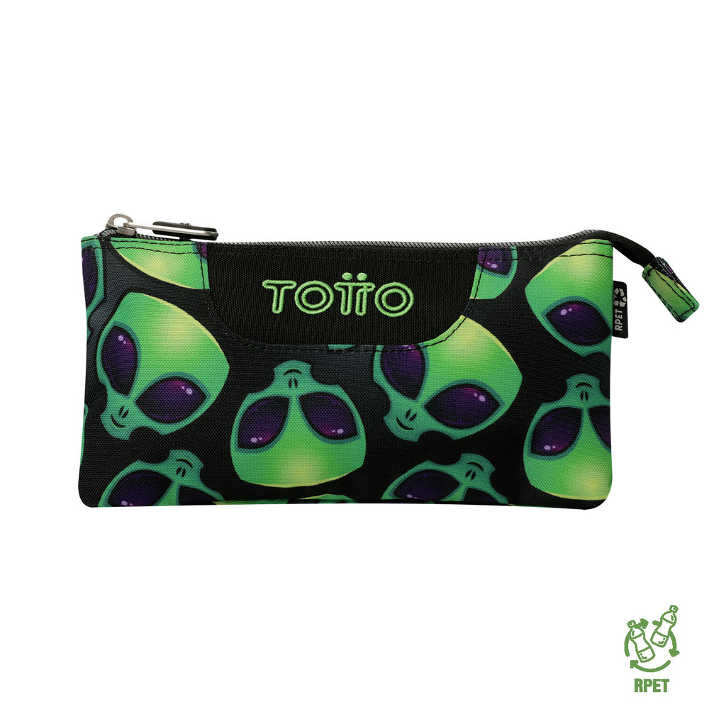 Set Escolar TOTTO - Mochila Rayol + Lonchera Borrador + Estuche Tablero 6DS