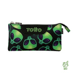 Set Escolar TOTTO - Mochila Rayol + Lonchera Borrador + Estuche Tablero 6DS