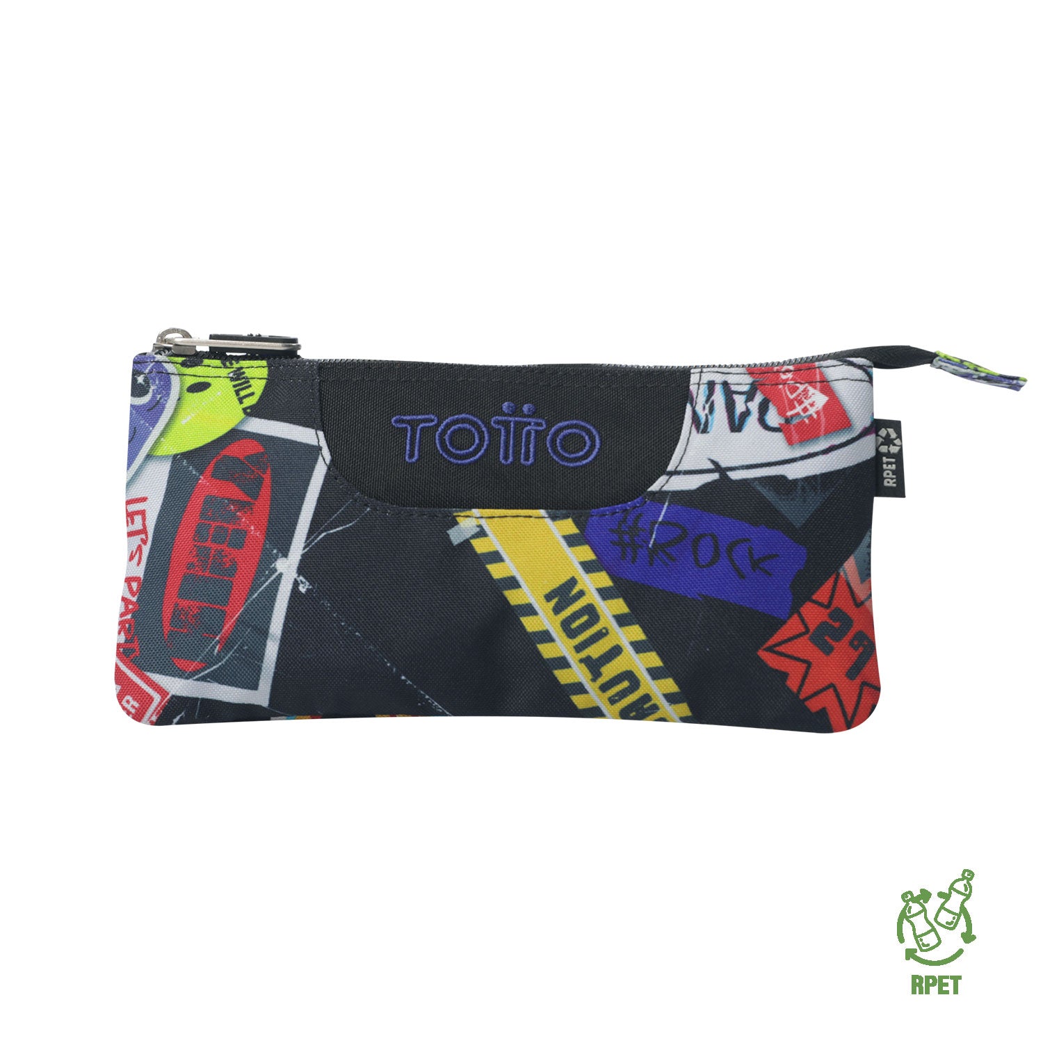 Conjunto Escolar TOTTO Acuareles + Estojo Triplo Tablero 8C5 | Adaptável a carrinho de rodas