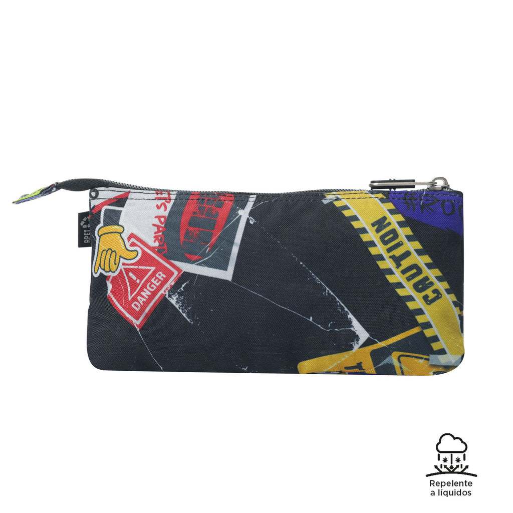 Conjunto Escolar TOTTO Acuareles + Estojo Triplo Tablero 8C5 | Adaptável a carrinho de rodas
