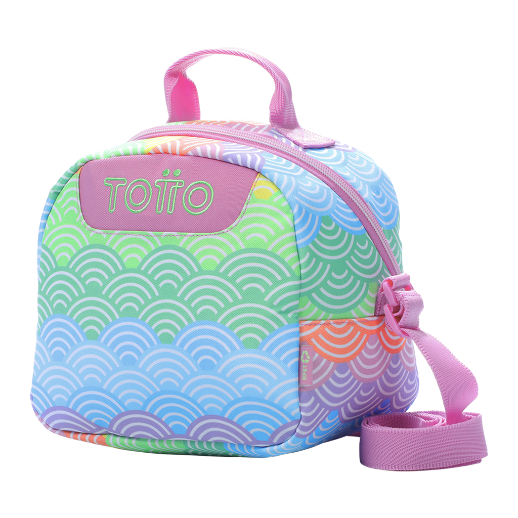 Conjunto Escolar TOTTO - Trolley Renglones 5DX + Lonchera Borrador 5DX + Estuche Sobre M1S