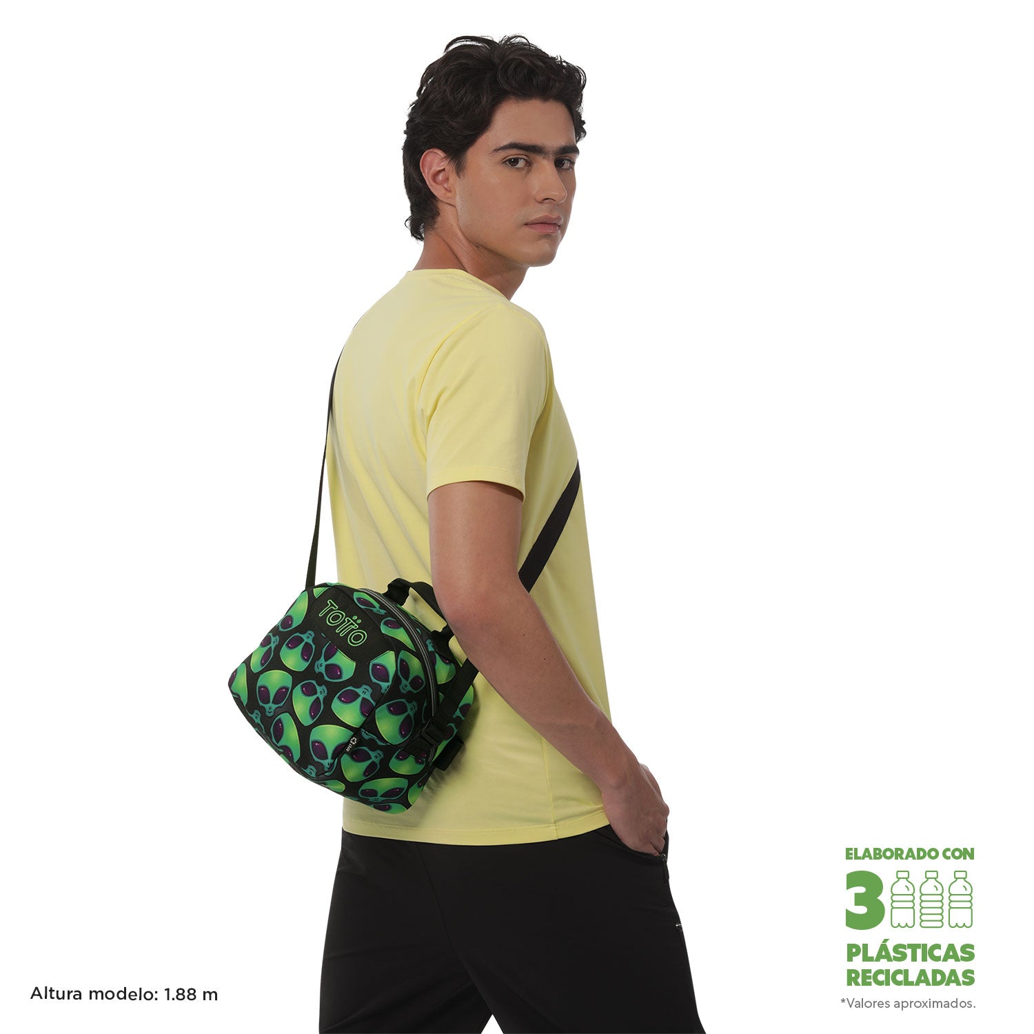 Set Escolar TOTTO - Mochila Rayol + Lonchera Borrador + Estuche Tablero 6DS
