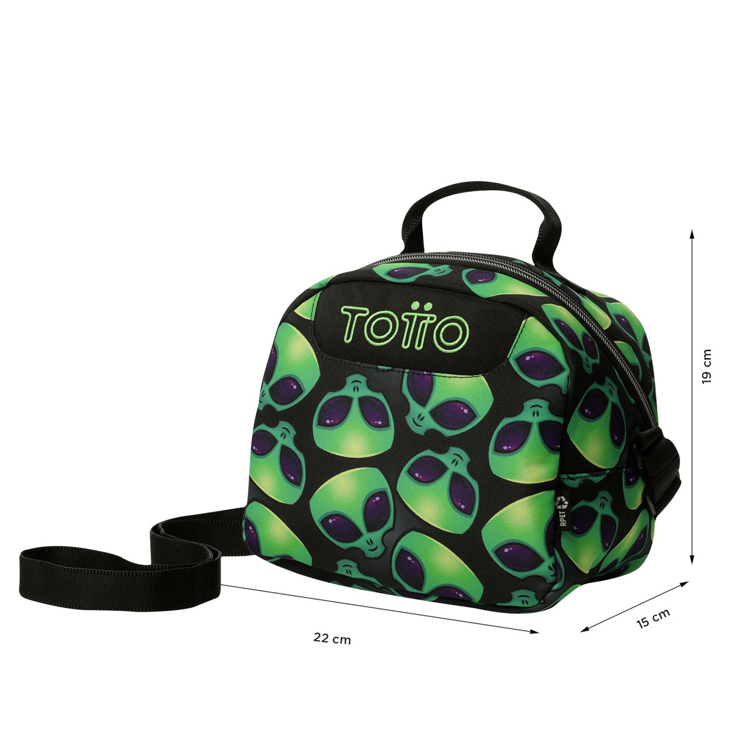 Set Escolar TOTTO - Mochila Rayol + Lonchera Borrador + Estuche Tablero 6DS