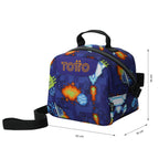 Set Escolar TOTTO - Mochila Rayol + Lonchera Borrador + Estuche Tablero 8FK