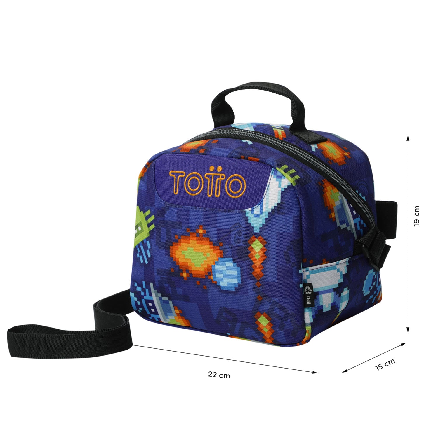 Set Escolar TOTTO - Mochila Rayol + Lonchera Borrador + Estuche Tablero 8FK