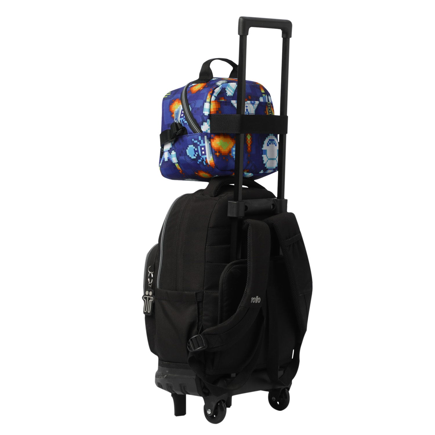 Set Escolar TOTTO - Mochila Rayol + Lonchera Borrador + Estuche Tablero 8FK