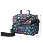 Set Escolar TOTTO - Trolley Renglones + Lonchera Pizarra + Estuche Agapec 3YJ