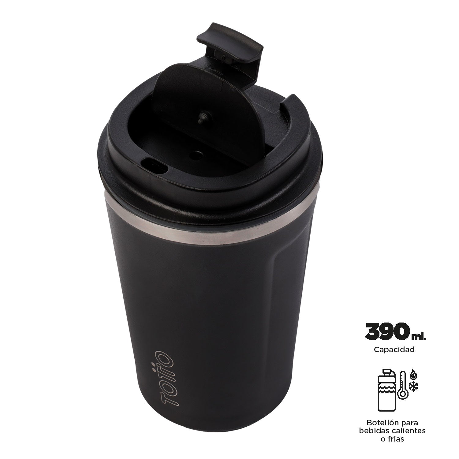 Garrafa Térmica Mugyr Preta | TOTTO