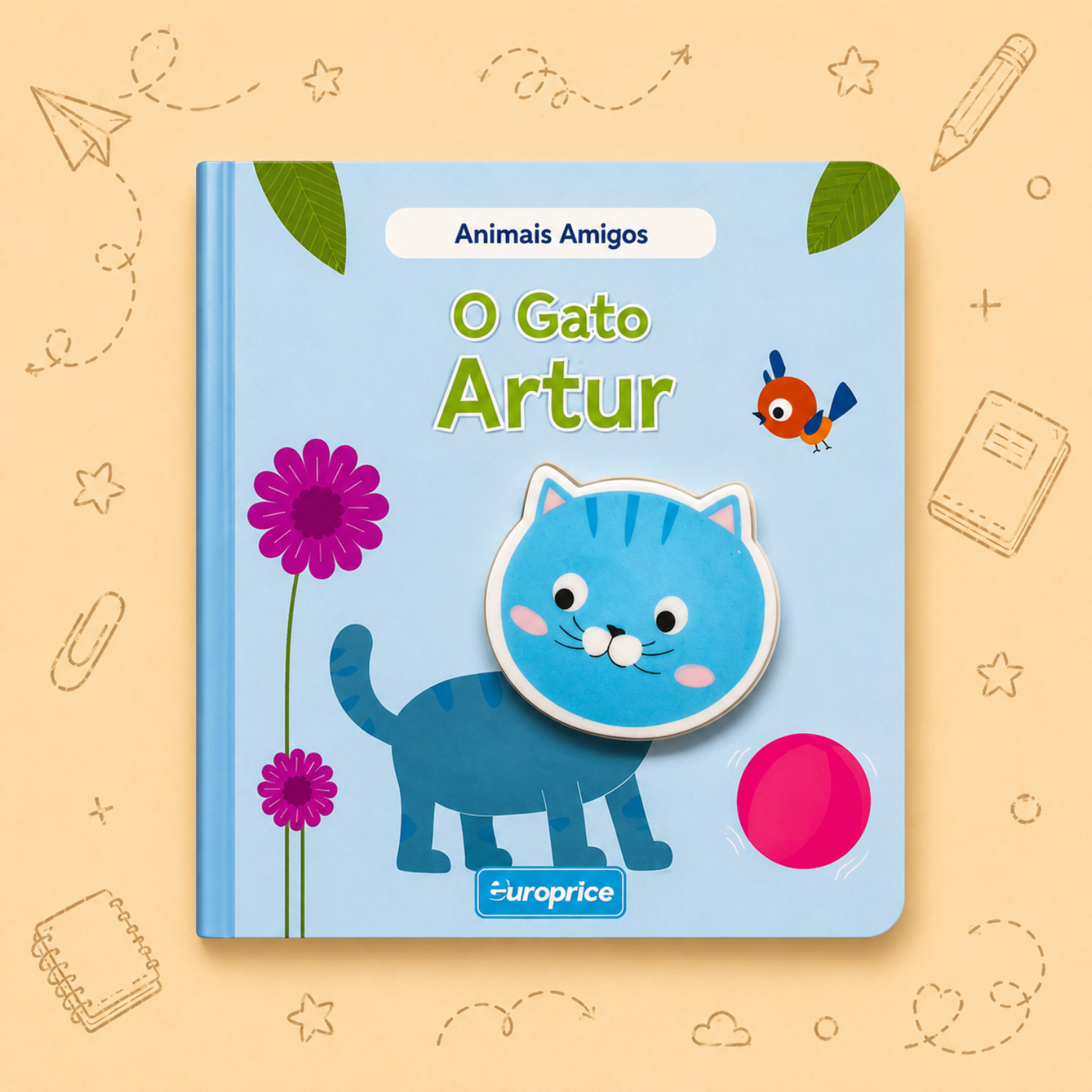 Kit Criativo Hábitos de Leitura - Contos "Animais Amigos" | Guia prático para o adulto acompanhar | Estojo TOTTO | Acessórios para desenho e escrita