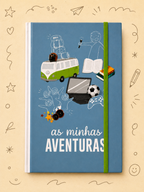Kit Creativo Hábitos de Lectura – "Mis Aventuras" + Estuche TOTTO | Cuaderno A5 | Bloc A5 | Lápices de Colores Giotto | Accesorios de Escritura.