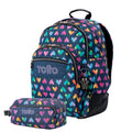 Conjunto Escolar TOTTO Mochila Rayol + Estojo Triplo Agapec 3YJ