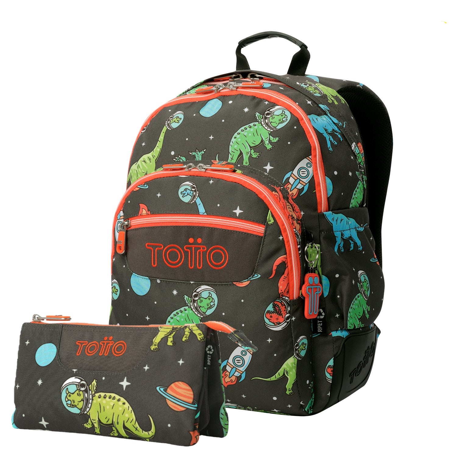 Conjunto Escolar TOTTO Mochila Rayol + Estojo Triplo Tablero 1WE