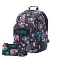 Conjunto Escolar TOTTO Mochila Rayol + Estojo Triplo Tablero 6CZ