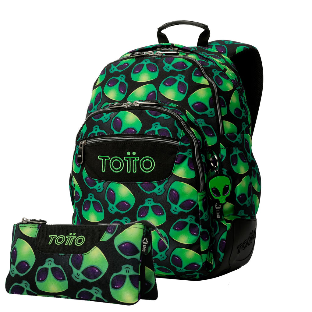 School Set TOTTO Rayol Backpack + Tablero Triple Pencil Case 0FB