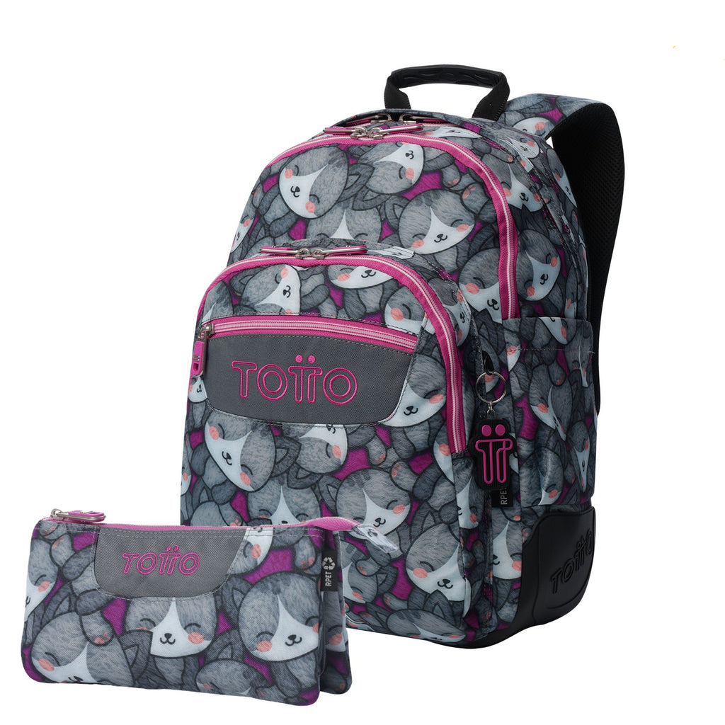 School Set TOTTO Rayol Backpack + Tablero Triple Pencil Case 0FB