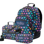 Set Escolar TOTTO - Mochila Rayol + Lonchera Pizarra + Estuche Agapec 3YJ