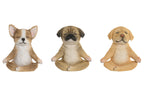 Conjunto Decorativo - Perro Zen en Meditación | con Vela Relajante