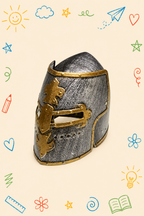 Kit Creativo Educativo - Medieval | Casco, Espada, Arco y Flechas | Guía práctica para que el adulto acompañe | Accesorios para dibujar y escribir