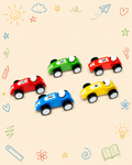 Kit Creativo Educativo - Coches de Carreras | Guía práctica para el acompañamiento del adulto | Accesorios para dibujo y escritura