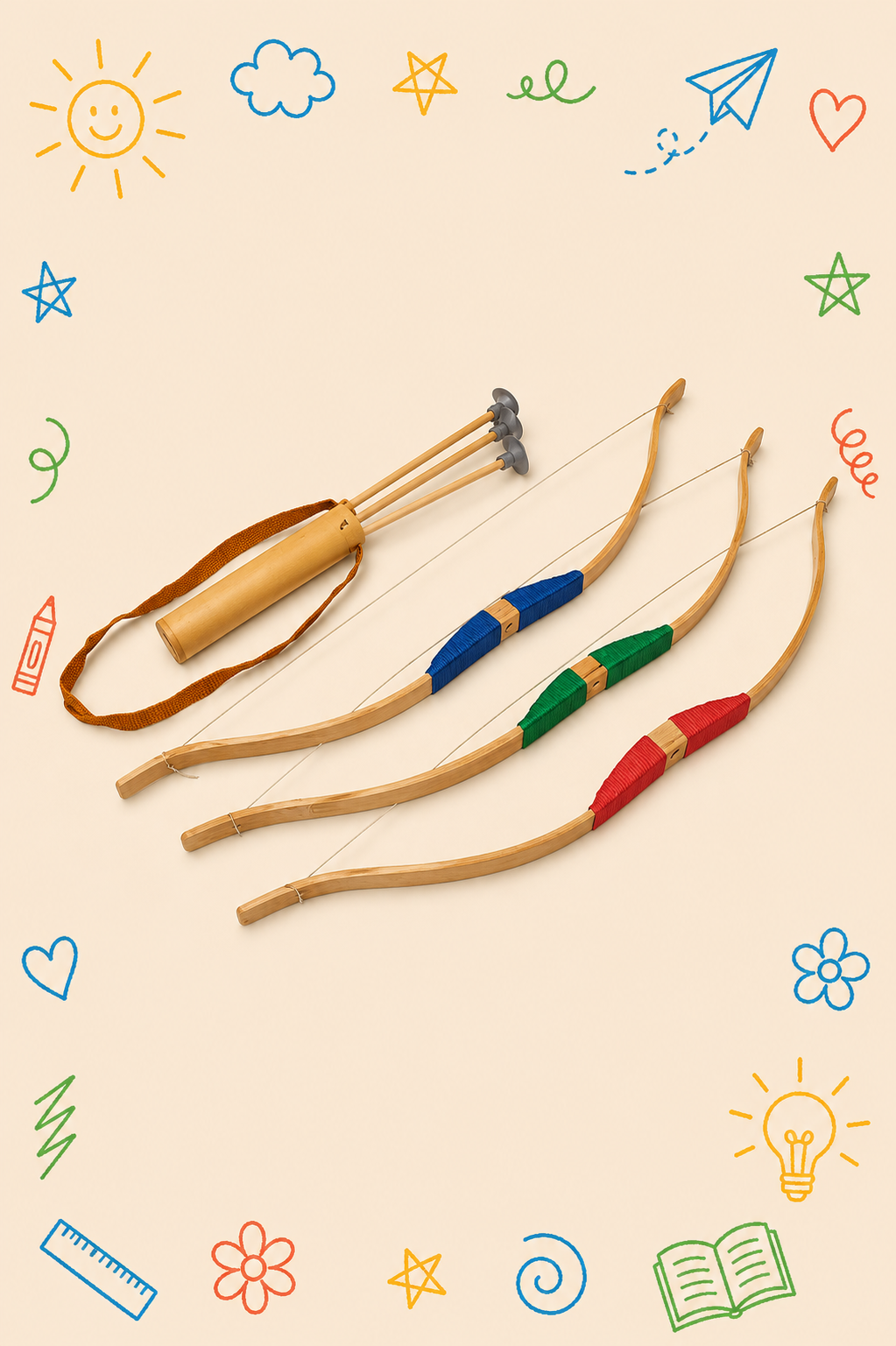 Kit Creativo Educativo - Medieval | Casco, Espada, Arco y Flechas | Guía práctica para que el adulto acompañe | Accesorios para dibujar y escribir