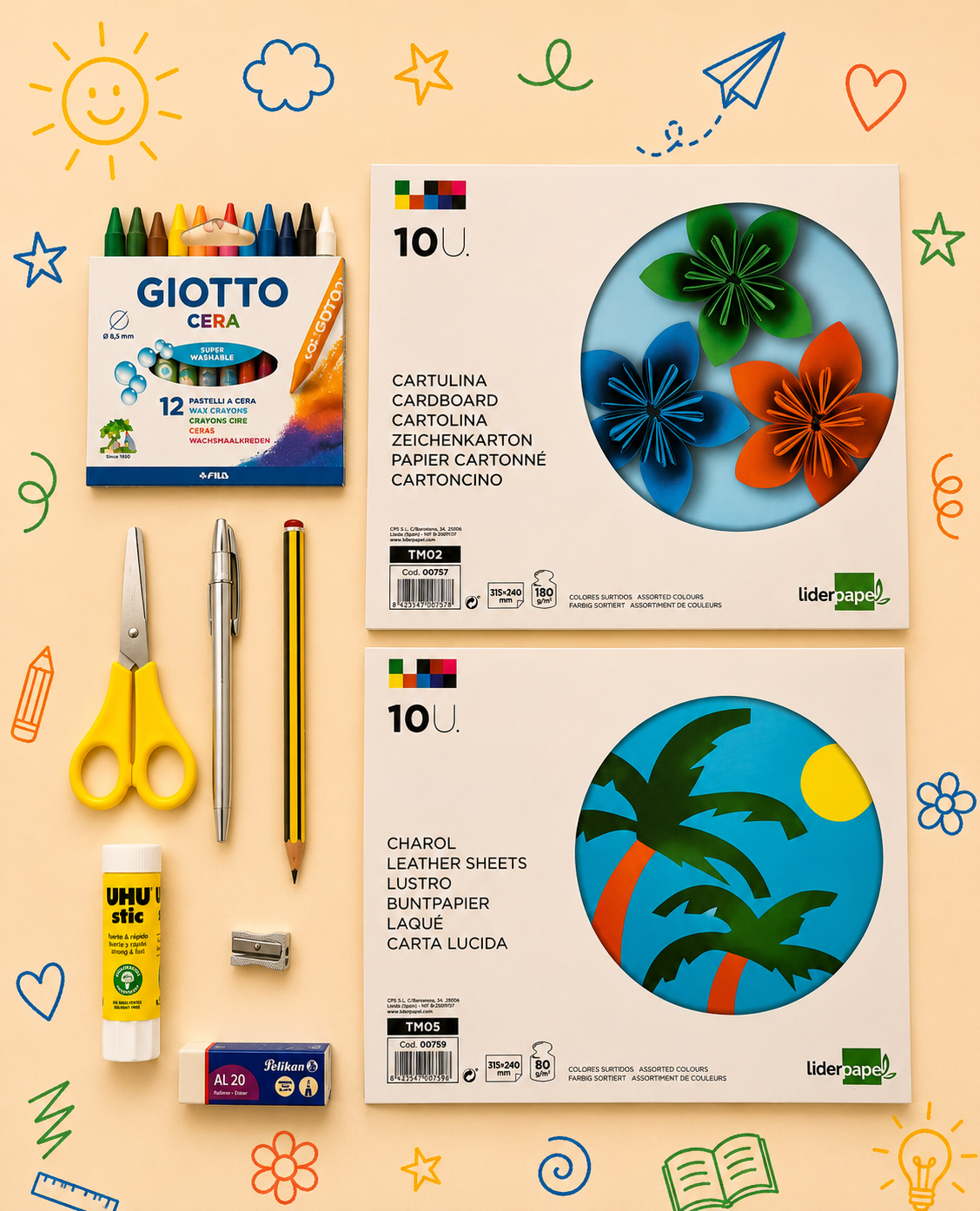 Kit Criativo Puzzle Vaca | Guia prático para o adulto acompanhar | Material de desenho e escrita