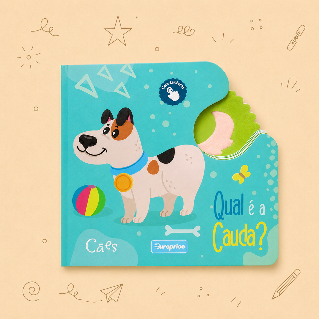 Kit Creativo Hábitos de Lectura - Cuentos "¿Cuál es la Cola? - Perros | Gatos | Granja | Selva" - Con guía práctica para el adulto que acompaña + Estuche TOTTO, Cuaderno A5, Bloque A5, Lápices de Colores Giotto y Material de Escritura.
