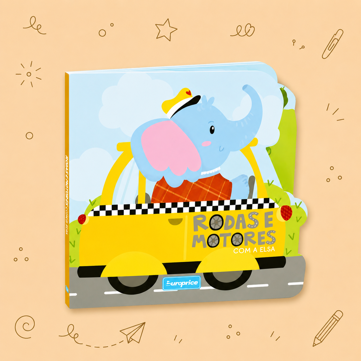 Kit Creativo Hábitos de Lectura - Cuentos "Ruedas y Motores con..." - Con guía práctica para el adulto acompañante + Estuche TOTTO, Cuaderno A5, Bloc A5, Lápices de Colores Giotto y Material de Escritura.