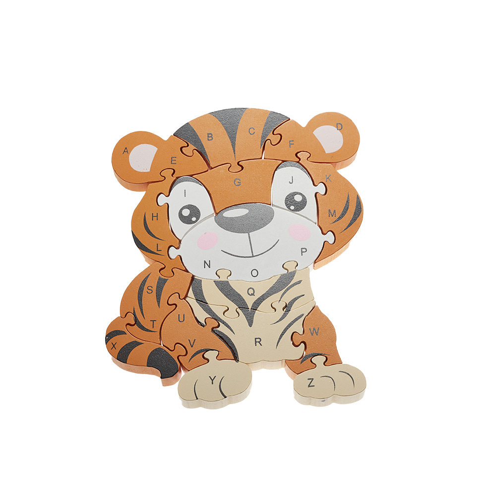 Kit Criativo Puzzle Tigre | Guia prático para o adulto acompanhar | Material de desenho e escrita