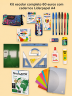 Complete School Supplies Kit | €60 | A4 Notebooks + TOTTO Pencil Case and School Supplies