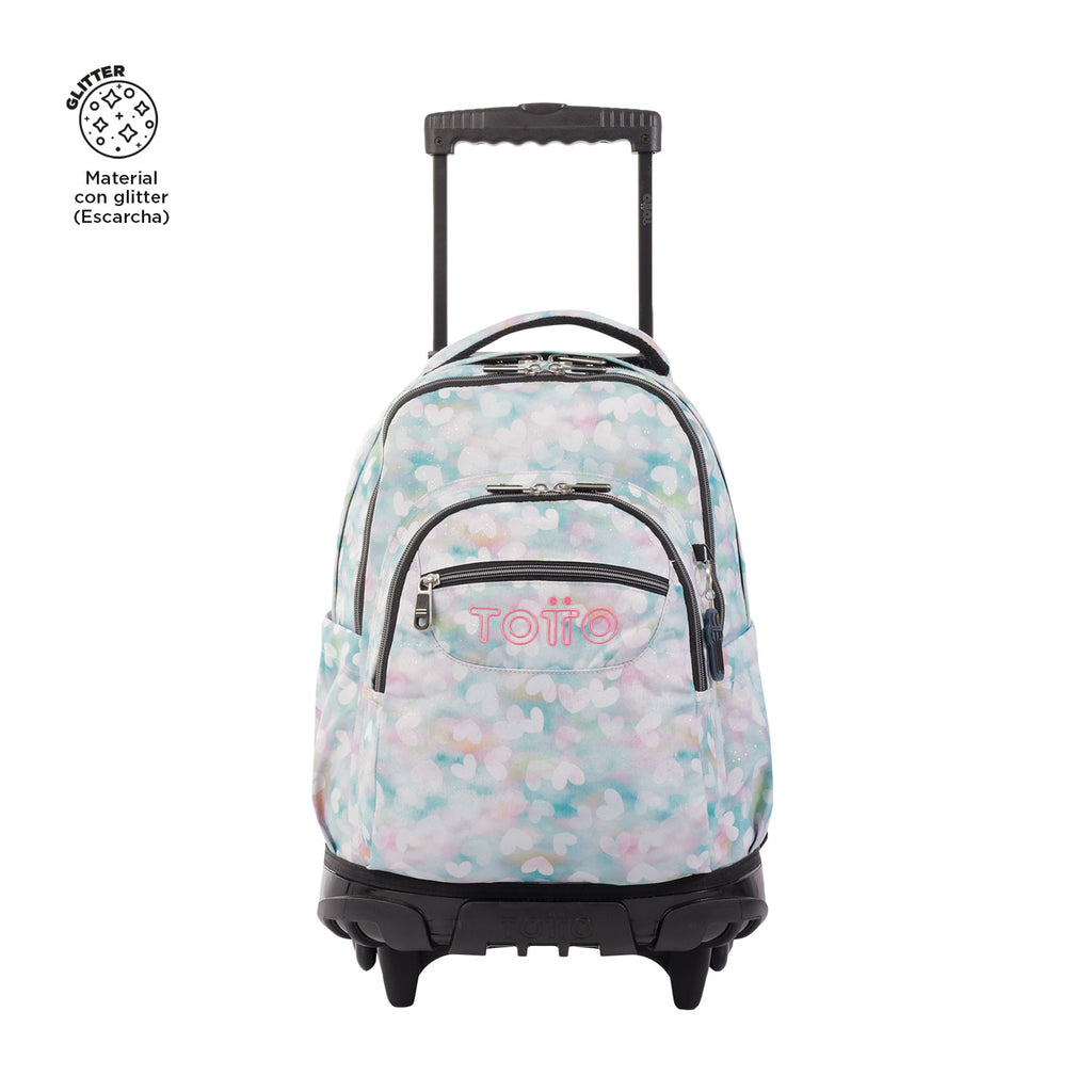 Trolley Escolar TOTTO Renglones | Mochila com Rodas para Portátil 15,4" | Vários Padrões
