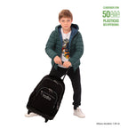 Trolley Escolar TOTTO Renglones | Mochila com Rodas para Portátil 15,4" | Vários Padrões