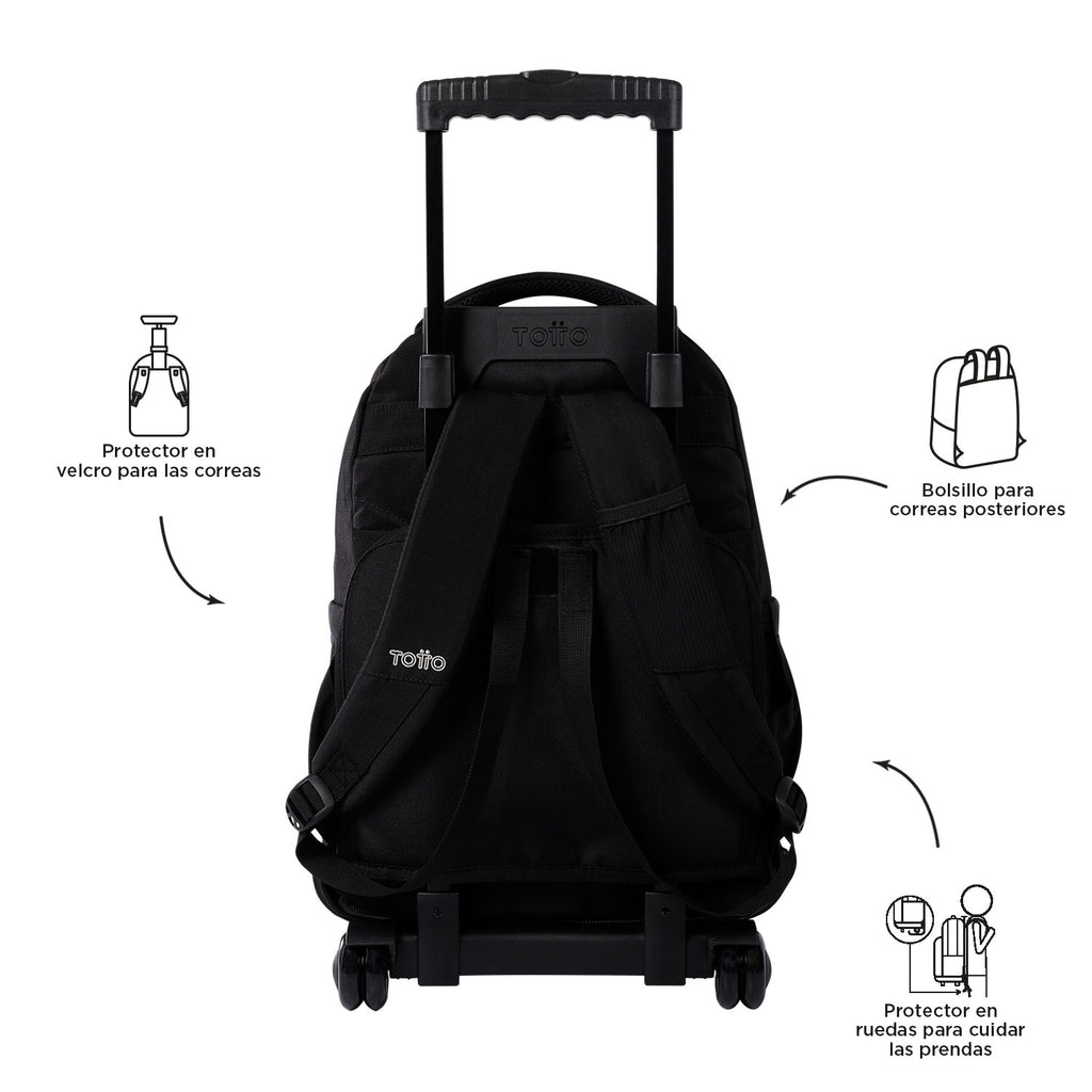 Trolley Escolar TOTTO Renglones | Mochila com Rodas para Portátil 15,4" | Vários Padrões
