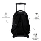 Trolley Escolar TOTTO Renglones | Mochila com Rodas para Portátil 15,4" | Vários Padrões