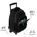 Trolley Escolar TOTTO Renglones | Mochila com Rodas para Portátil 15,4" | Vários Padrões