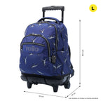 Conjunto Escolar TOTTO - Trolley Renglones + Lonchera Borrador + Estuche Tablero 9JB